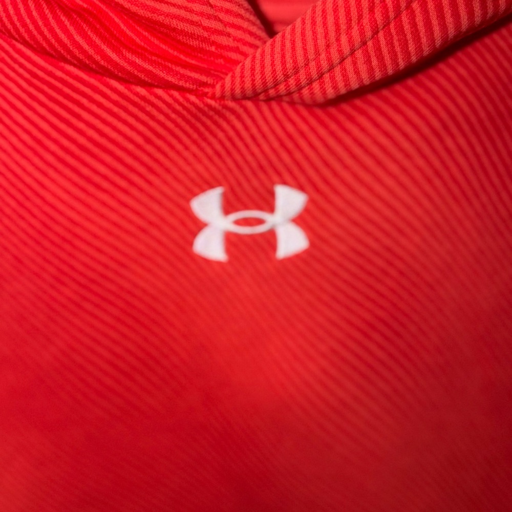 Youth Under Armour Orange Hoodie - Picture 2 of 6